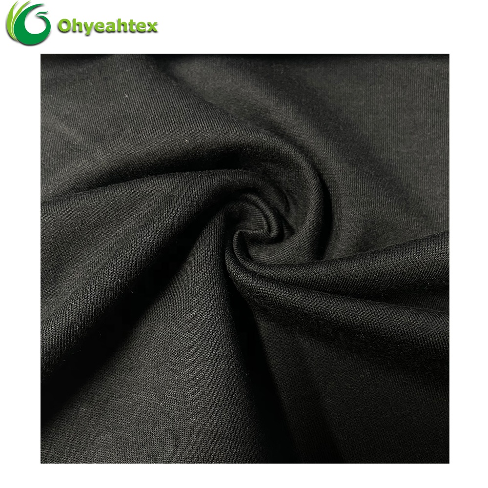 环保可定制颜色有机棉竹纤维毛圈布用于运动服装面料